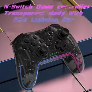 YLW GAMIINJA NS015 Wireless Game Controller, 6 Axis Dual Vibration Bluetooth Game Controller, Creative RGB Breathing Light Game Controller for Switch Nintendo Console/Android/PC