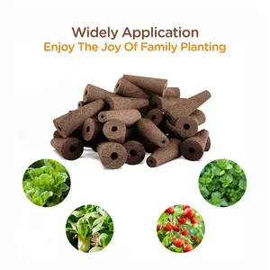 50PCS Rapid Rooter Plugs Hydroponics Growing System Seed Germination Kit High Germination Starter Sponges Hydroponic Grow Sponges Kit for Vegetables, Herbs & Flowers