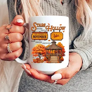 Gilmore Stars Hollow Autumn Mug, Where You Lead I Will Follow Mug, Autumn Gilmore Mug, Fall Autumn Mug, Birthday Gift, Funny Friends Gift, Christmas Gift