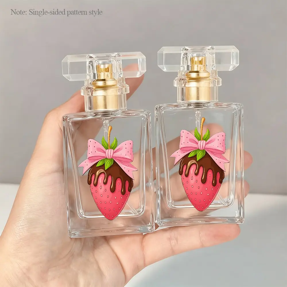 50ML Portable Perfume Bottle, Sweet Print, DIY Fragrance Container, Travel-Friendly, Gift for Couples, Friends, Family, Special Occasions