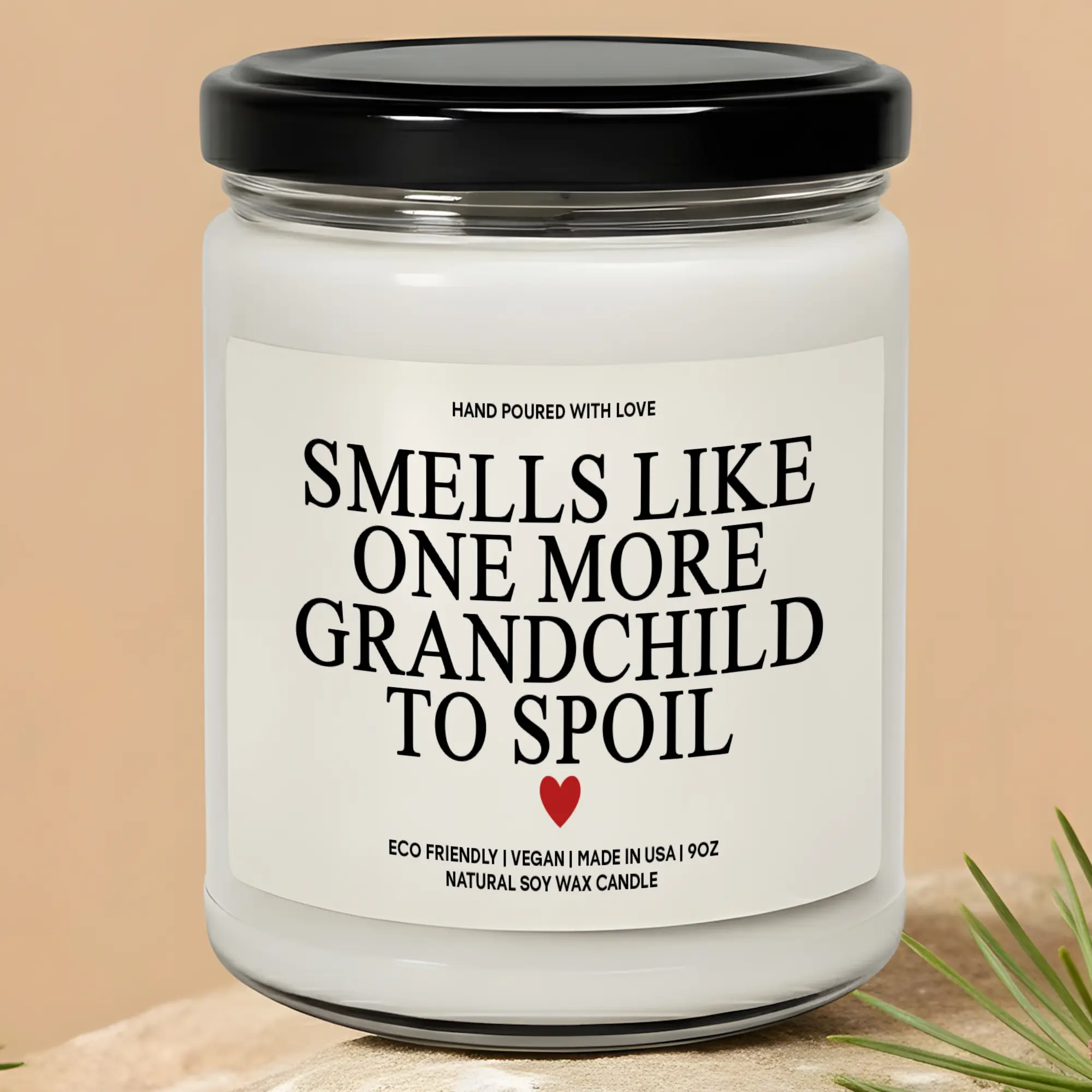 MAKEAGIFT Smells Like One More Grandchild to Spoil Candle, Pregnancy Reveal To Grandparents Gifts, Baby Announcement Candles