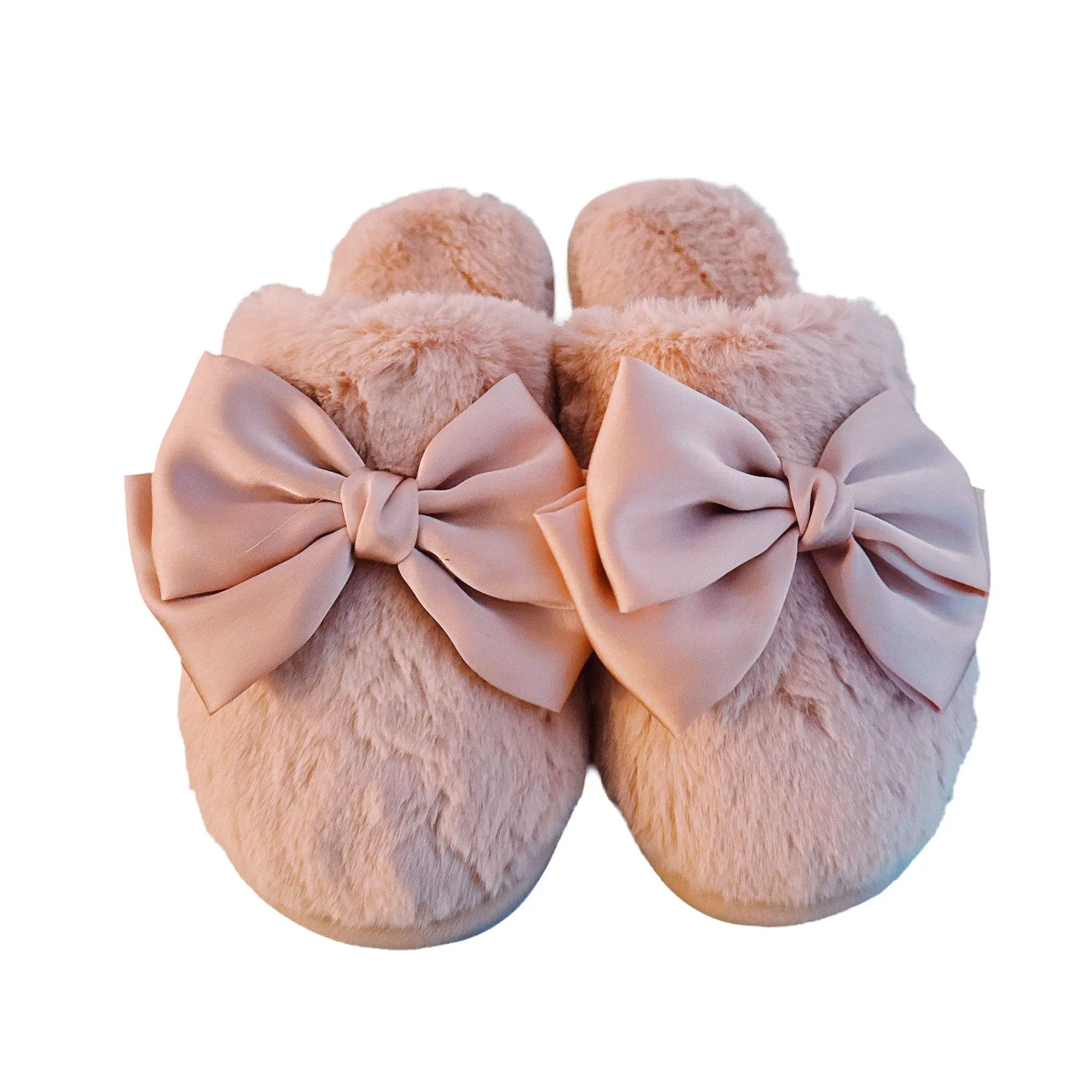 ELLISON+YOUNG | Satin Shine Fur Cozy Lounge Slippers