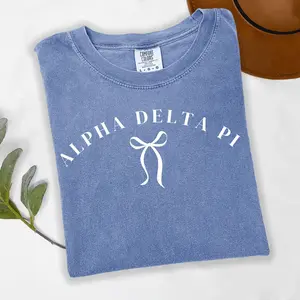 Alpha Delta Pi White Bow T-Shirt