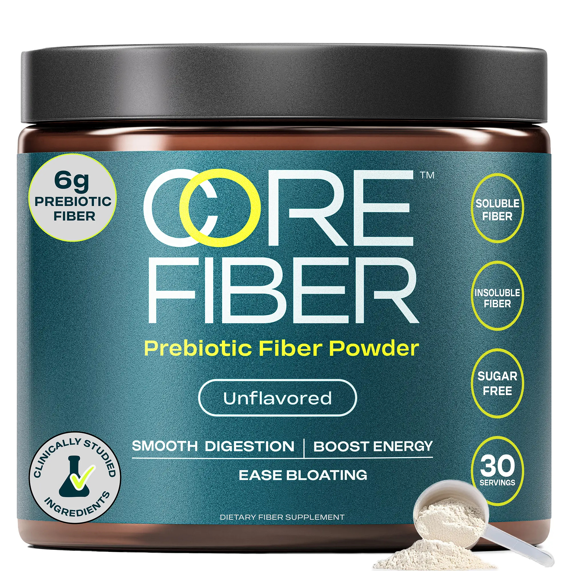 CORE FIBER Prebiotic Fiber Supplement for Women & Men – 6g Prebiotic Fiber Powde...
