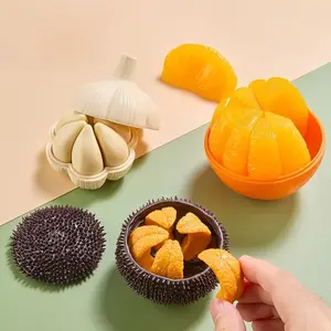 3D puzzle toy (1 set), simulated garlic 3D three-dimensional sea urchin orange puzzle building blocks, parent-child interactive tabletop game, logical reasoning, hands-on brain teasers, fun and creative decompression toy 3D puzzle