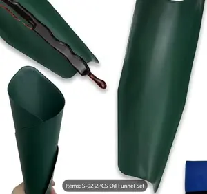 2PCS Universal Oil Drain Pan | Thermoplastic Polyurethane, Reusable, Suitable for Car Maintenance and Oil Change FUNNEL DRAIN