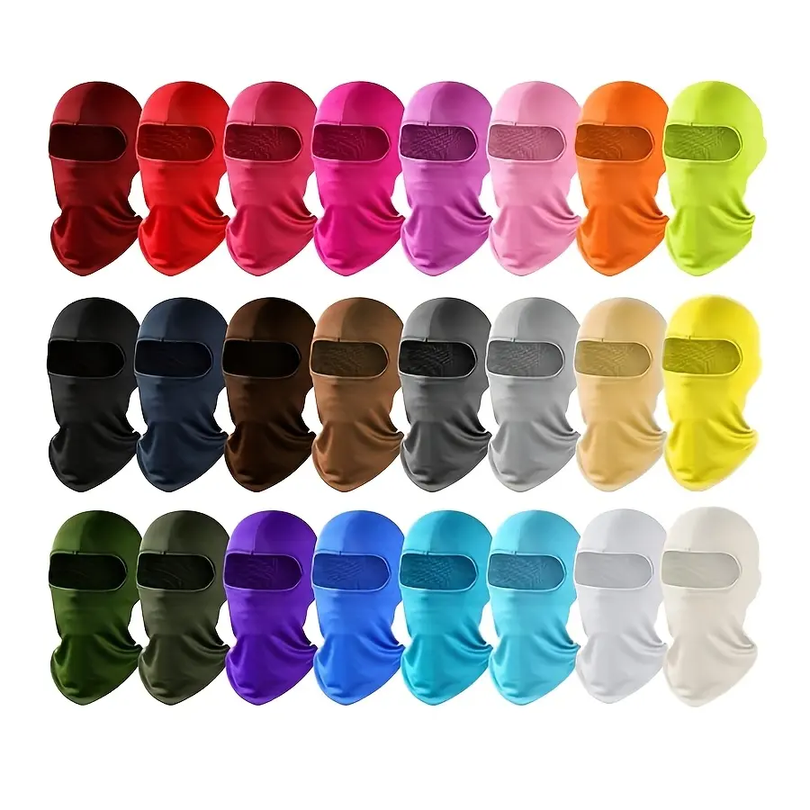 1/5 Pcs Ski Mask Cover Balaclava Full Face Mask Summer Face Cover UV Windproof Balaclava for Men Women Outdoor Sports