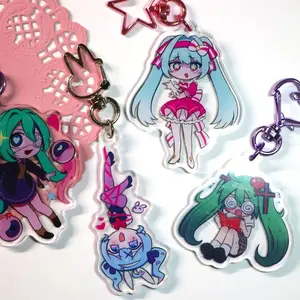 Vocaloid Hatsune Miku Acrylic Keychain Charms | Monitoring | Rotten Girl | Rabbit Hole