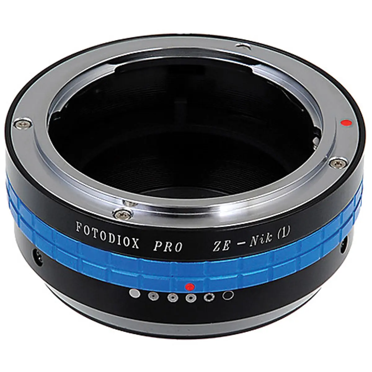 Fotodiox Metal Lens Mount Adapter - Mamiya ZE Lens to Nikon 1 System Camera, Smooth, Durable, Manual Operation, Ensures Secure Mounting & Reliable Compatibility for Photographers