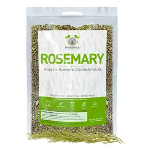 Herbalista Premium Whole Rosemary Leaves 3oz (85g) - Hoja de Romero Deshidratada - Aromatic and All-Natural - Perfect for Meats, Fish, Infused Oils, Dips, and Teas - Authentic Mexican Touch to Your Dishes
