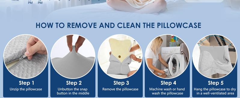 【JIAAO】Adjustable Cervical Pillow Cozy Sleeping for Neck Pain Relief, ergonomic pillow Memory Foam Neck Pillow pillow