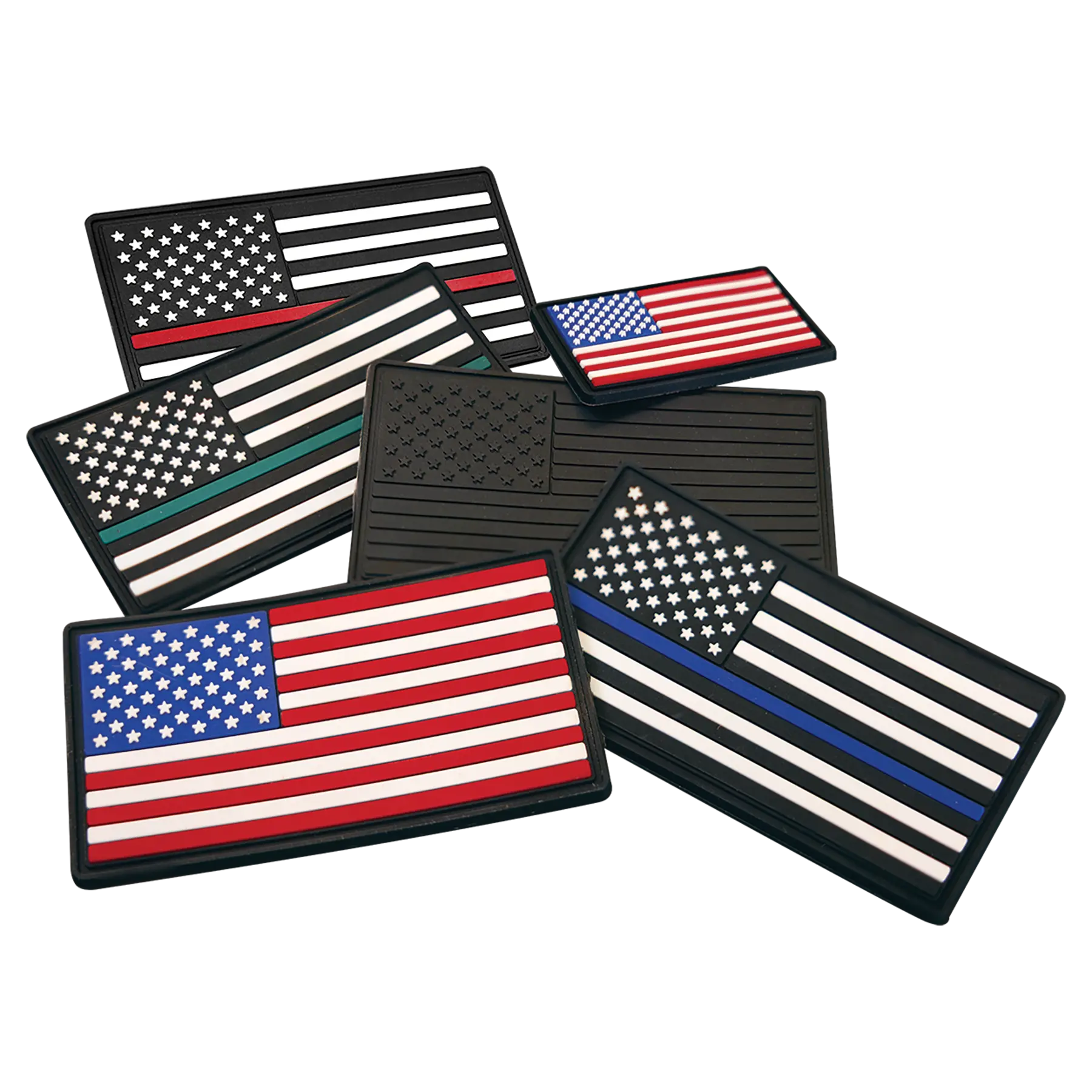 United States PVC Flag Patch with Heat Activated Adhesive, Made in the USA