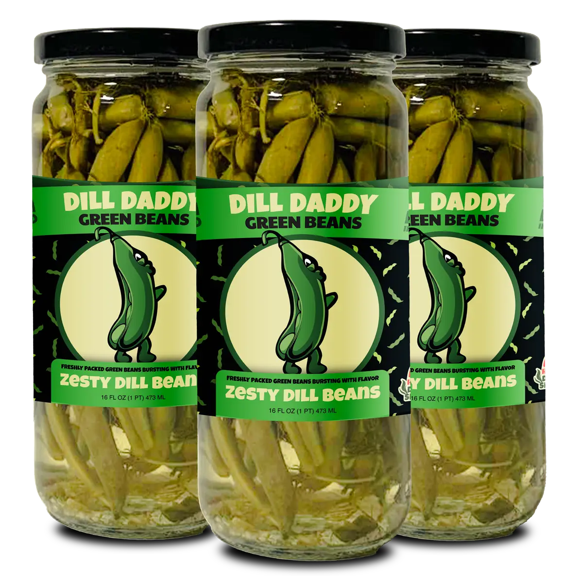 Dill Daddy Zesty Dill Beans (16 oz) - 3 Pack