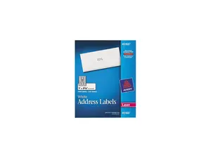 Avery 45160 Address Labels, 1 x 2-5/8, White, 7500/Box