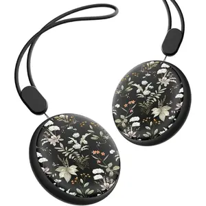 Palm Size Hand Warmers Rechargeable 2 Pack, 0.5S Instant Heating Ultra Slim Electric Hand Warmers, 5 Levels Heating AI Smart Chips, Hunting Camping Essentials, Great Gift for Wife, Husband(Black Gold)