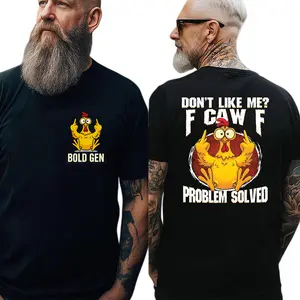 Bold Gen X Shirt F Caw F Gen X Problem Solved Full Colors Sizes For Men Women Organic Cotton Round Neck Short Sleeve Tshirt Universal Fit Menswear Streetwear Top
