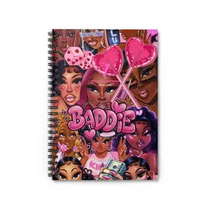 Baddie Spiral Notebook - Trendy Journal for Creative Minds, Cute Gift for Friends, School Supplies, Writing Inspiration, Chic Custom [...]
