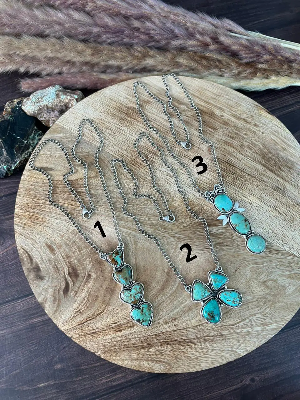 Handmade Sterling Silver Baja Turquoise Collection: Necklace "Signed Nizhoni"