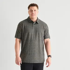 Stylus Big & Tall Men’s Quick-Dry Fitted Polo Shirt Regular Fit Short Sleeve Top