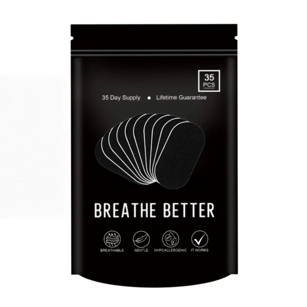 30 Packaging Upgrade 35 Packaging Super Breathable Mouth sticker，Ultra Breathable Mouth Tape One Month Supply 35 Strong Adhesive Sleep Strips, Enhanced Lip Fit for Maximum Comfort, Sport Accessories for Better Sleep