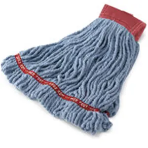 212 MAIN Commercial Web Ft Shrinkless Wet Mop, Large Green, Yarn-Synthetic Mop with Absorbent Cotton, Bacteria Guard, Washable Design for Home Care Supplies