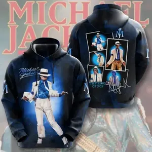 Singer Michael Jackson Hoodies 3d Print Men Women Hoodie King of Pop 3D Hoodie