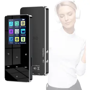 144Gb MP3 Player Wireless 5.2: Rechargeable Portable Multi-Function Music Player for HD Earphones,Speaker,FM Radio, Voice Recorder, Slim Design Battery Power