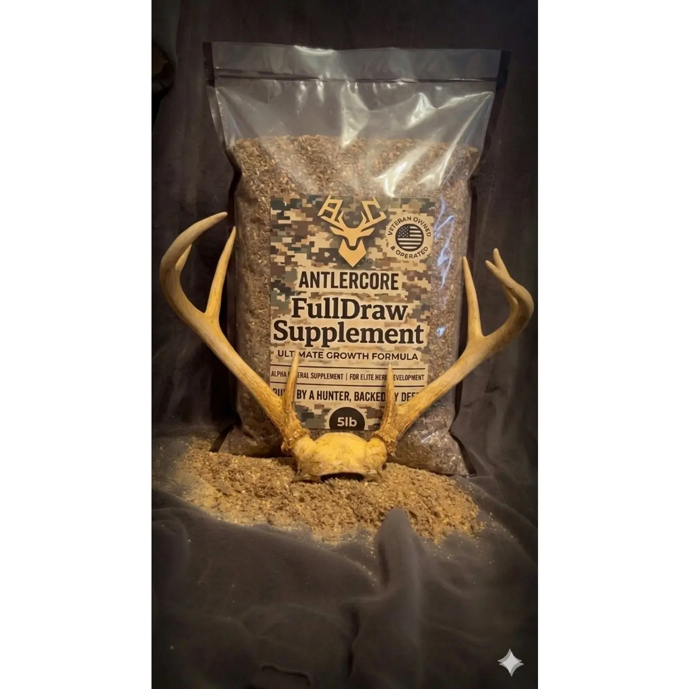 AntlerCore FullDraw Deer Mineral Supplement, 5lb Outdoor Performance Formula for Feeding, Attracts and Promotes a Healthy Herd