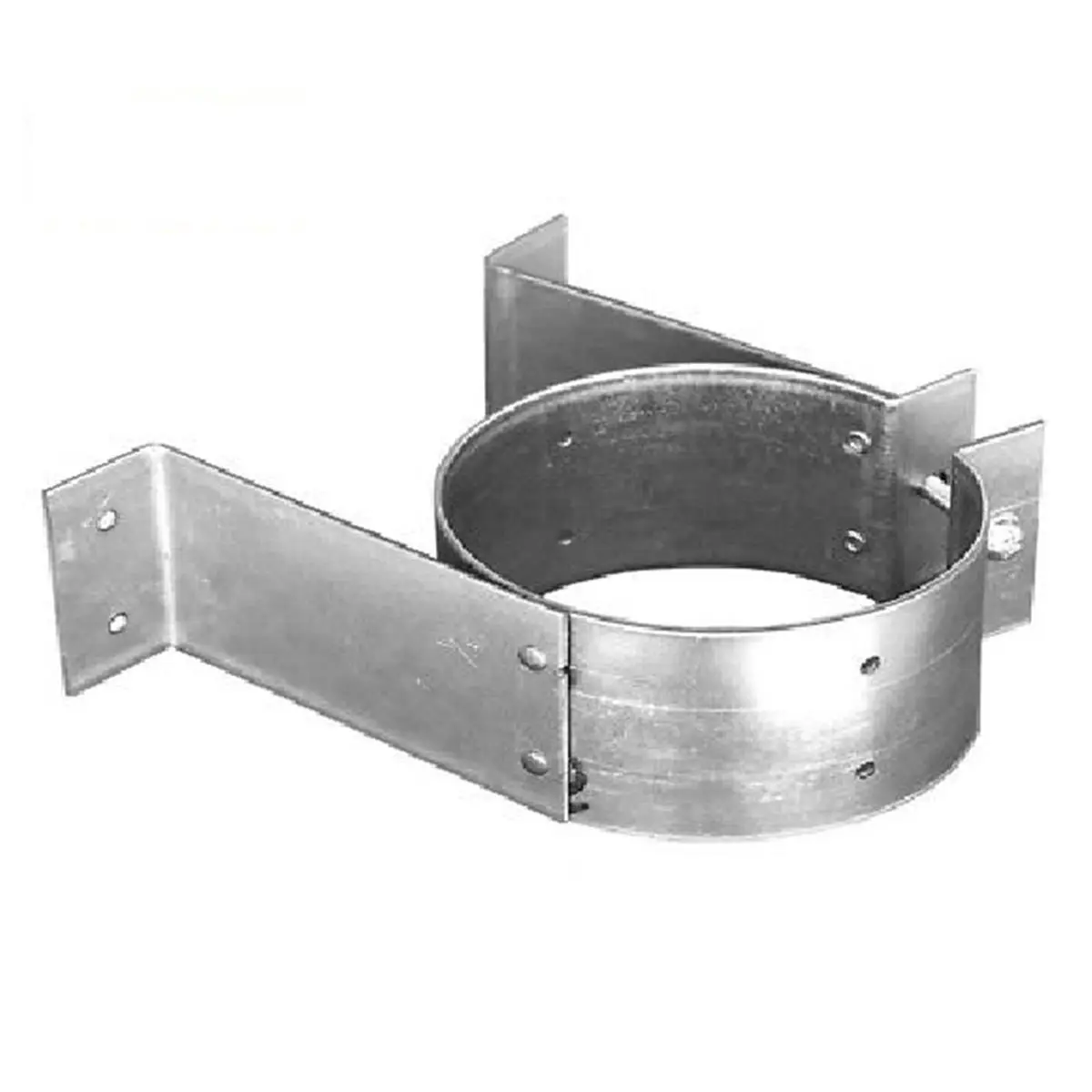 212 MAIN Duravent Metal Vent Pipe Wall Strap - Outdoor Home Improvement Accessory, 4 in. Diameter Support, 1 in. Clearance, Tee Sections for Pellet Stoves & Patio Heaters, 2.99 lbs Weight
