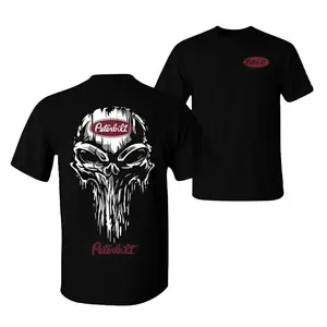Peterbilt Skull T-Shirt, Grunge Graphic Design, Trucking Culture Tee, For Diesel Lovers & Truckers, Gift for Long Haul Drivers
