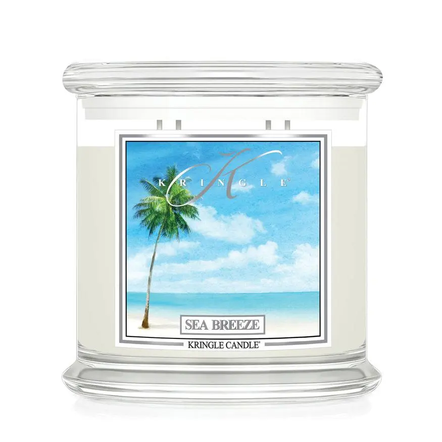 Sea Breeze XL 4-wick Coconut Scented Candle Jar — Perfect for Cottage and Seaside Design and Fragrance