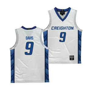 Creighton Men's Basketball White Jersey - Ty Davis