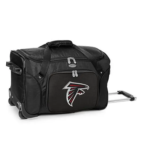 Football Fan Shop Officially Licensed NFL Atlanta Falcons 22" Wheeled Duffel Bag