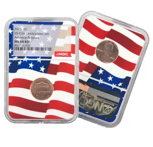 2025 Lincoln Cent MS68RD NGC Advance Releases Flagcore