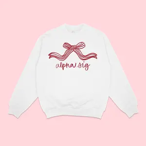 Alpha Sigma Alpha Coquette Crewneck