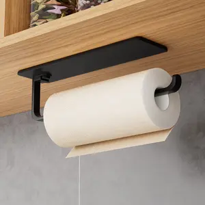 Amoichic Contemporary Kitchen Towel Holder, Hanging Paper Towel Dispenser That Fits Under Cabinets, Save Space, Made from Sturdy Plastic, Ideal for Bathrooms, Perfect for Commercial And Home Settings, Bathroom Accessories