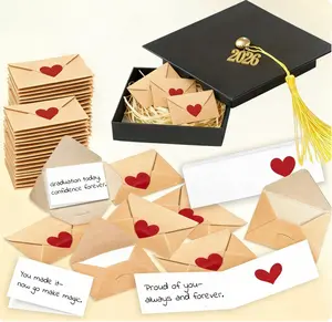 DIY Graduation Mini Envelope Notes Box Holder Cap,2026 Graduation Gifts for Her, Him,Preschool,College, High School, Masters Degree, Phd,Graduation Season Gifts Prepared by Parents Teachers for Kids