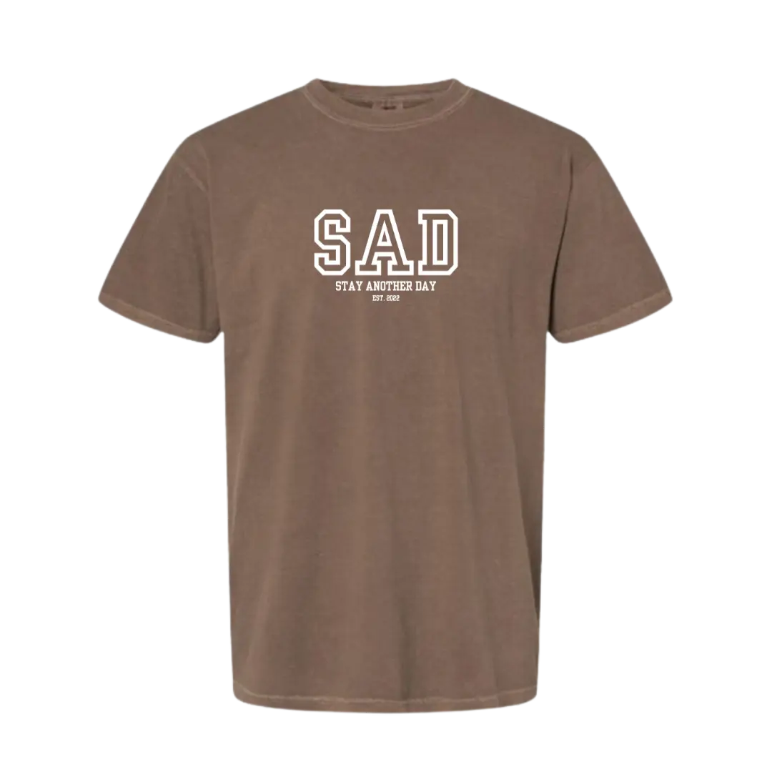 Stay Another Day Men's Stylish Print T-shirt & Crewneck - Soft, Breathable Casual Round Neck Top for Mental Health Awareness