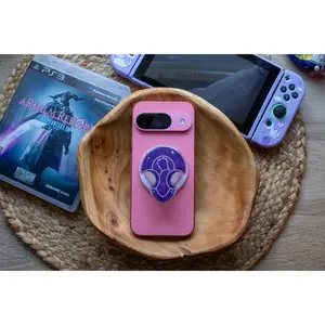 FFXIV Azem and Hades Soul Stone Phone Grip and Magsafe Converter Base | Glitter Epoxy Front | 2.5" x 2"