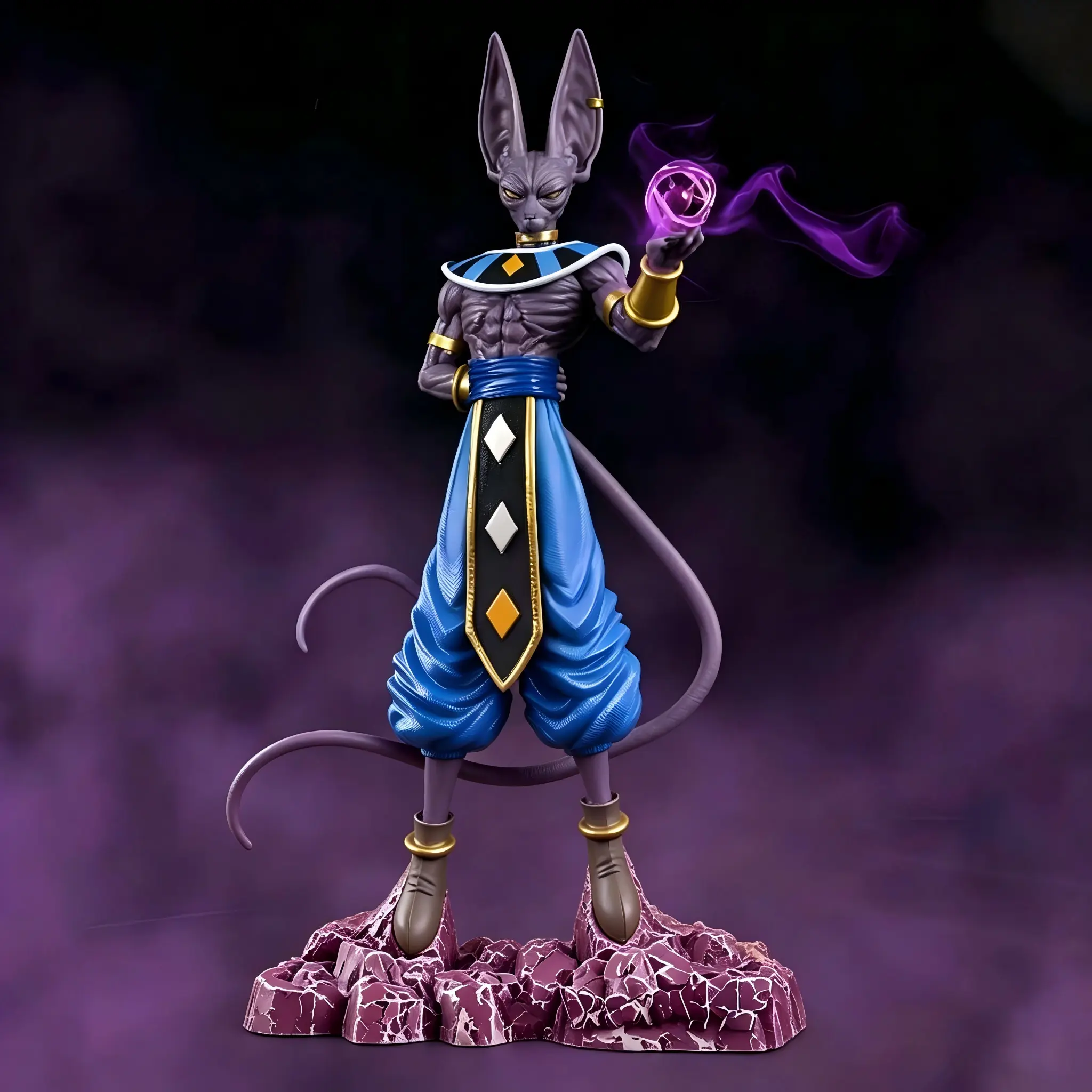 The statue model of DBZ Destroyer is made of PVC with a length of about 30 cm, which is a must-have for anime fans. Highly restore the dignified and domineering posture of the characters, suitable for making holiday gifts for boyfriends and children.