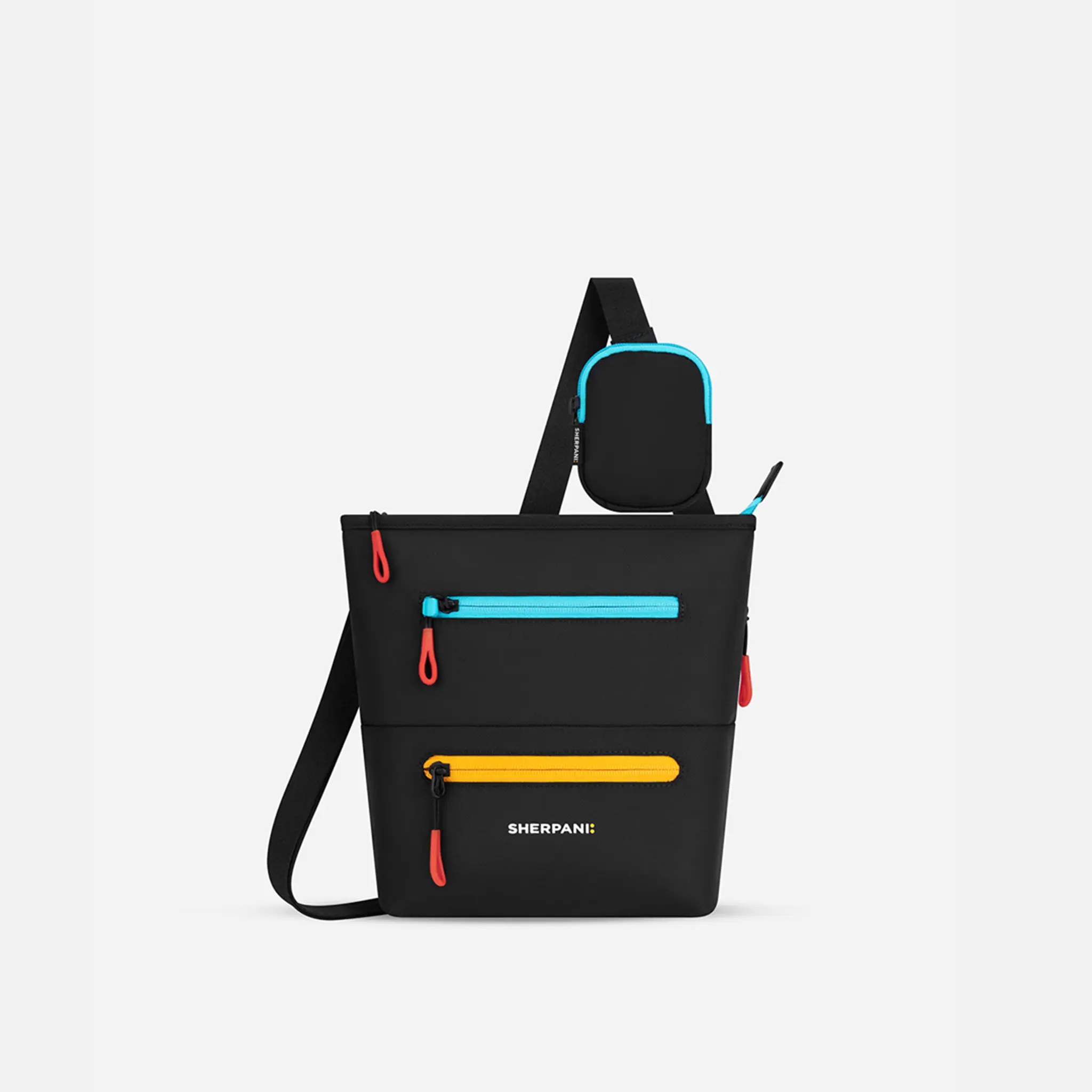 Women's Sadie Crossbody Bag - Chromatic Black, Chic Fashionable Everyday Bag with Hidden Back Pocket and Interior Key Leash, Everyday Bags, Fashionable Bags