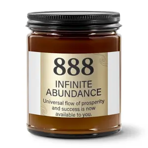 9oz Amber Jar Candle | 3"x2" White Label | Black Matte Lid