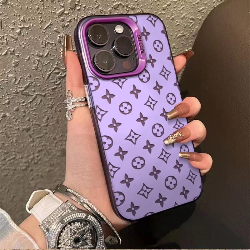 Exquisite Floral Patterns Phone Case Combining A Symmetrical Geometric Floral Pattern, Merging Retro Glamour With Modern Fashion Sense For iPhone 17.16.15.14.13.12.11.X.XS.XSMAX.XR.8.7