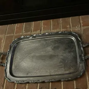 Antique Silverplated Decorative Tray Antique Silverplated Decorative Tray