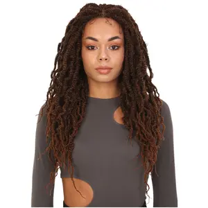 Minia Curly Braid 27 inch Long 4X4 Hand Tied Lace Braid Braided Wig, Beauty Heat Resistant Fiber, Multiple Color