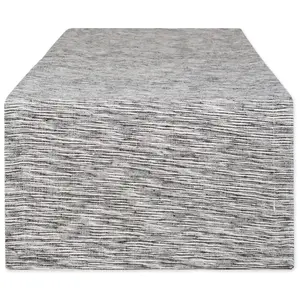 Design Imports 14x108" Recycled Cotton Slubby Rib Table Runner