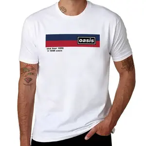 Oasis USA Tour 1996 T-Shirt Reprint Vintage Style Rock Unisex S-3XL