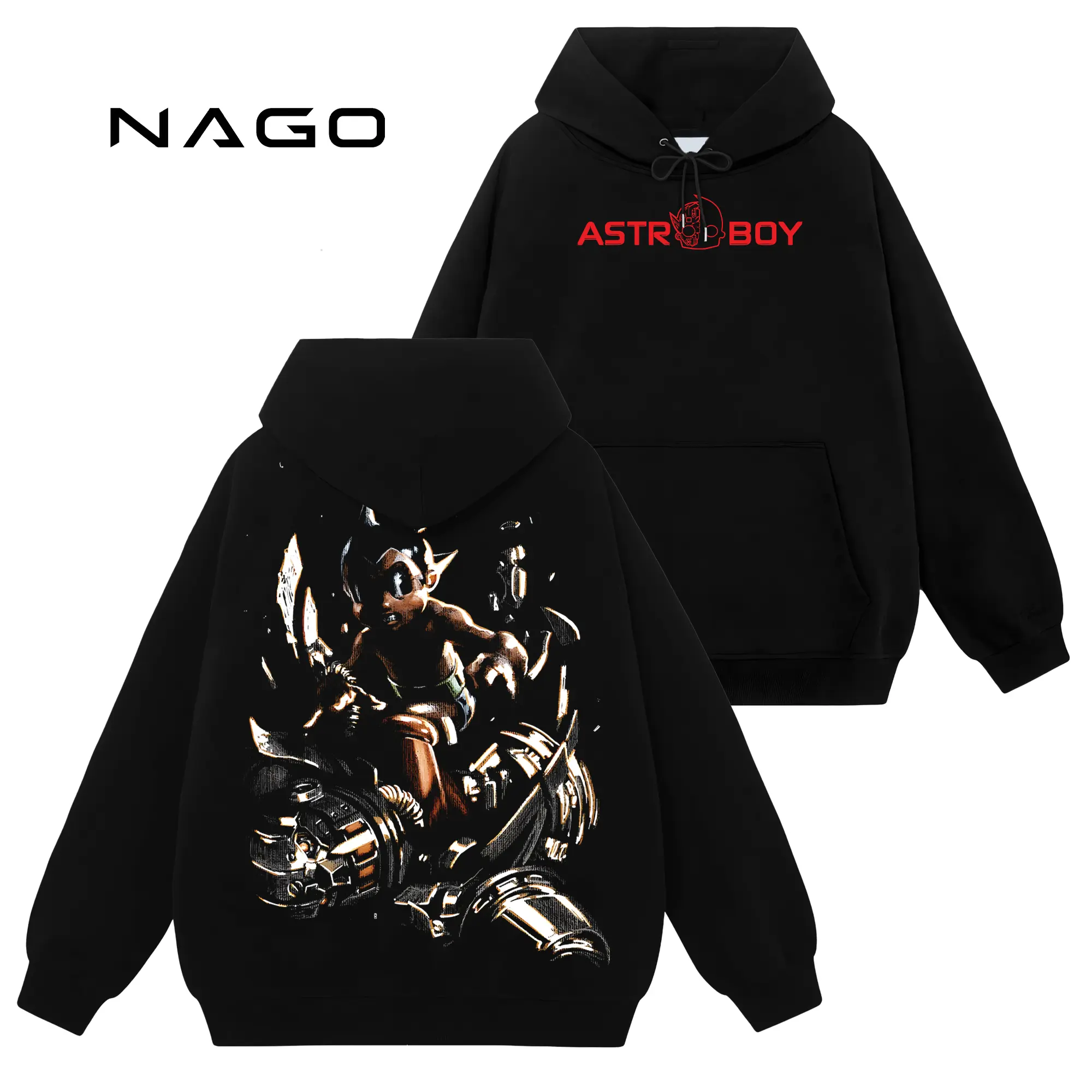 [Nago Shop] Limited Astro Boy #577 Unisex Cotton TShirt Sweatshirt Hoodie Top, Retro 90s Y2K Graphic Seamless Basic Casual Everyday Streetwear Tops, Gift For Comics