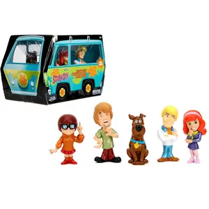 Jada Toys - MetalFigs 2.5" Scooby-Doo! 5-Pack – Shaggy, Scooby, Daphne, Velma, Fred – Die-Cast Figures – Collectible Display