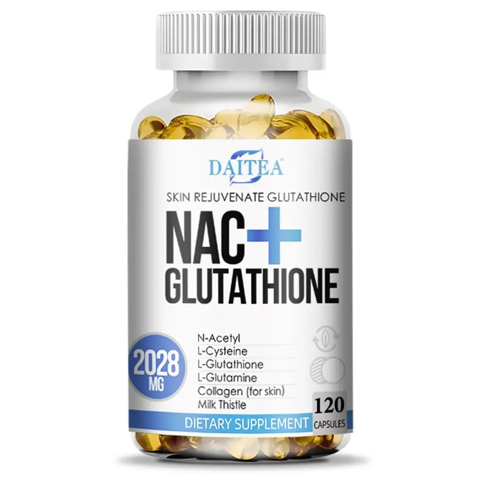 Daitea NAC + Glutathione Health Supplement, Supports Skin Health,Supports Liver Health, 120 Capsules - TikTok Shop Daitea NAC + Glutathione Health Supplement, Supports Skin Health,Supports Liver Health, 120 Capsules - TikTok Shop